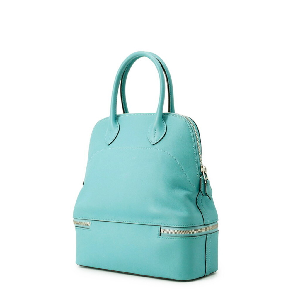 Hermes Hermès Bolide Secret Blue Atoll Handbag/Swift with X Stamp - Picture 2 of 16
